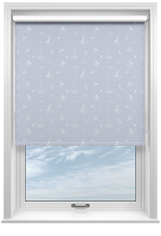 Seaside Sailing, Sky Blue - Roller Blind